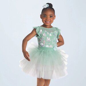 Ballet Dance Costume XSC Green Weissman
